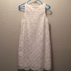 Loft floral lace sleeveless dress